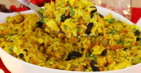 Arroz Festivo para Celebrar o Natal em Grande Estilo