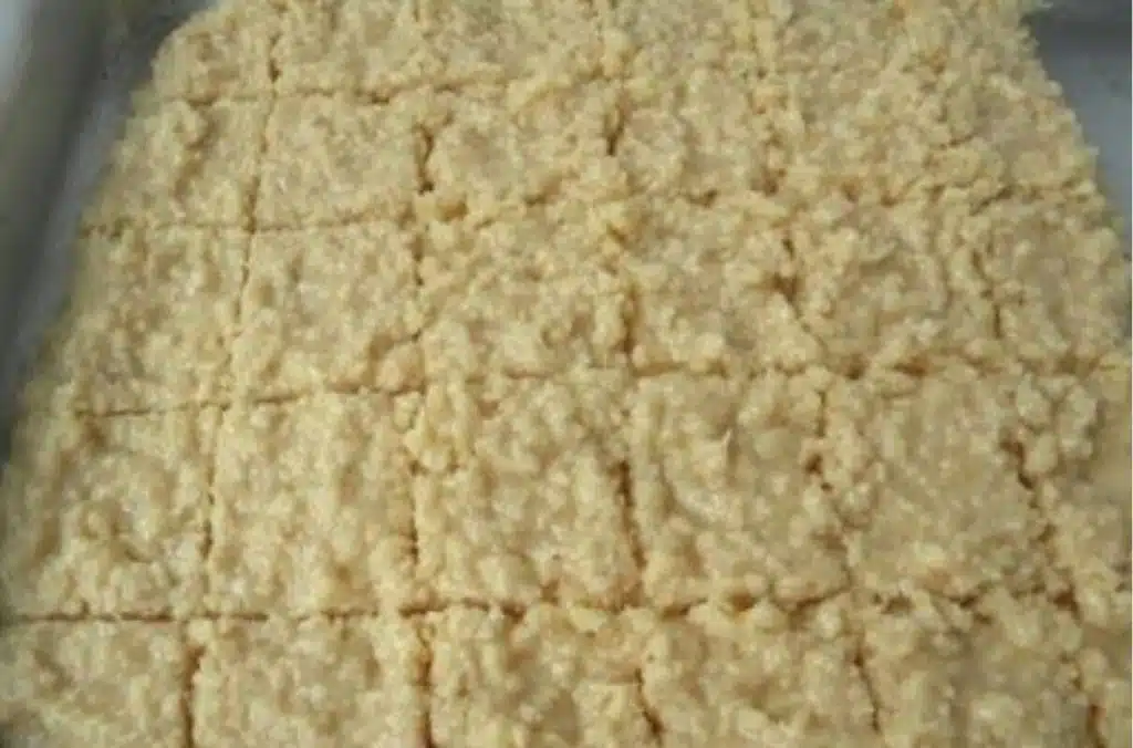 Cocada de corte deliciosa