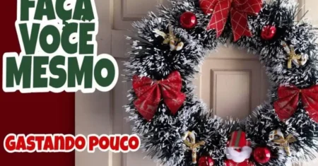 Como Fazer Guirlanda de Natal Gastando Pouco