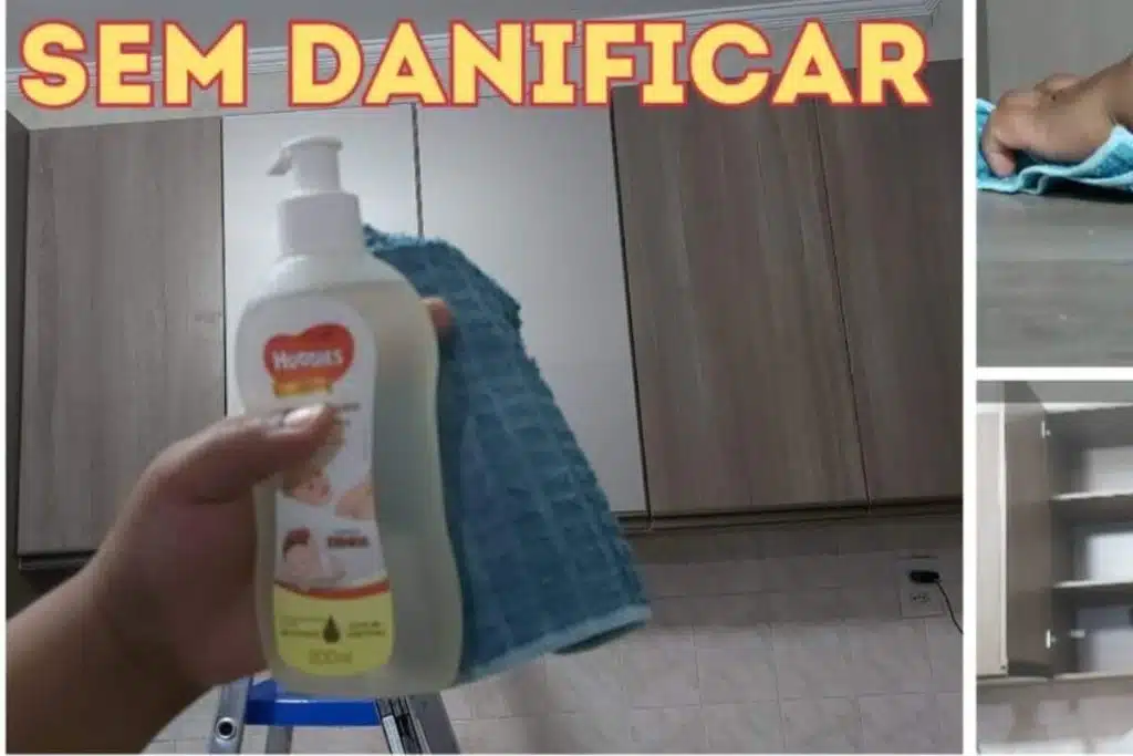 Dica para limpar armário da cozinha sem danificar a madeira