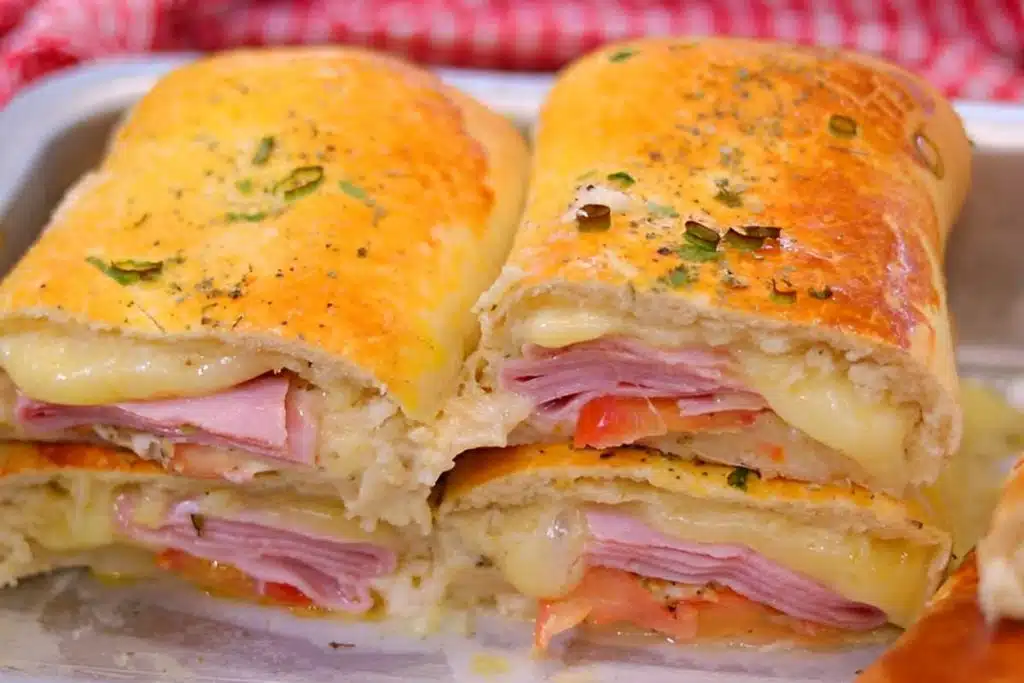 Enrolado de Presunto e Queijo