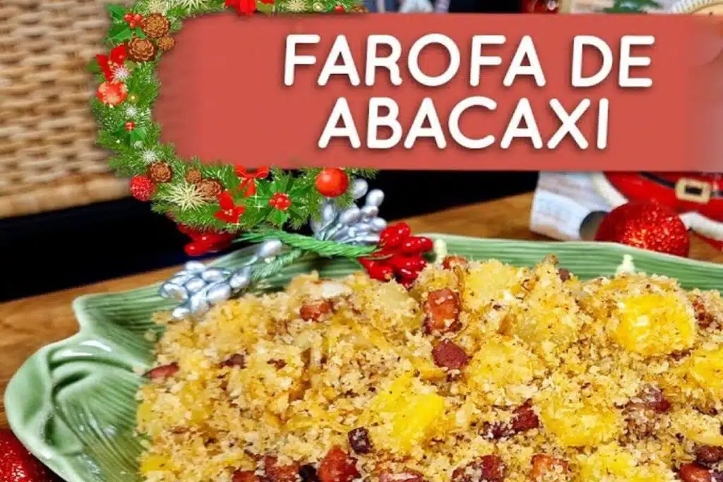 Farofa de abacaxi com bacon