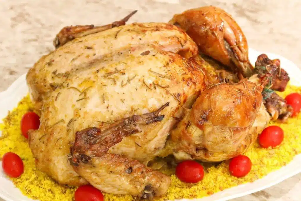 Frango assado para o natal aprenda a temperar e como preparar para ficar delicioso
