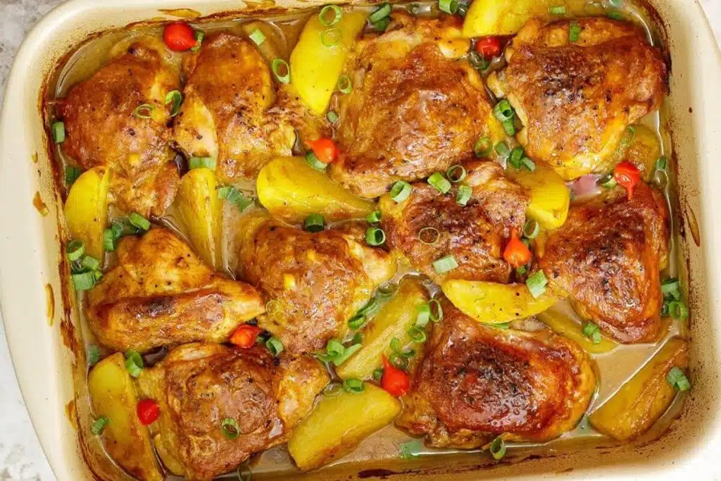 Frango assado para o natal delicioso e muito suculento