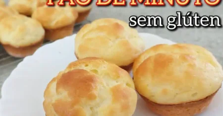 Pãozinho de Minuto sem Glúten: O Lanche Perfeito para seu Café