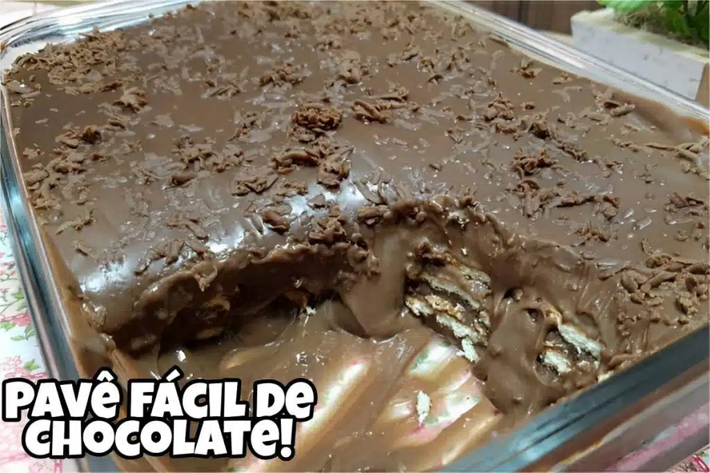 Pavê de chocolate fácil