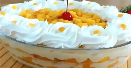 Pavê de Pêssego: Doce e Encantador para o Natal!