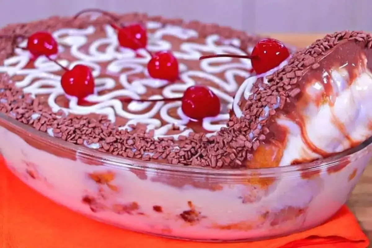 Pavetone de Creme com Chocolate