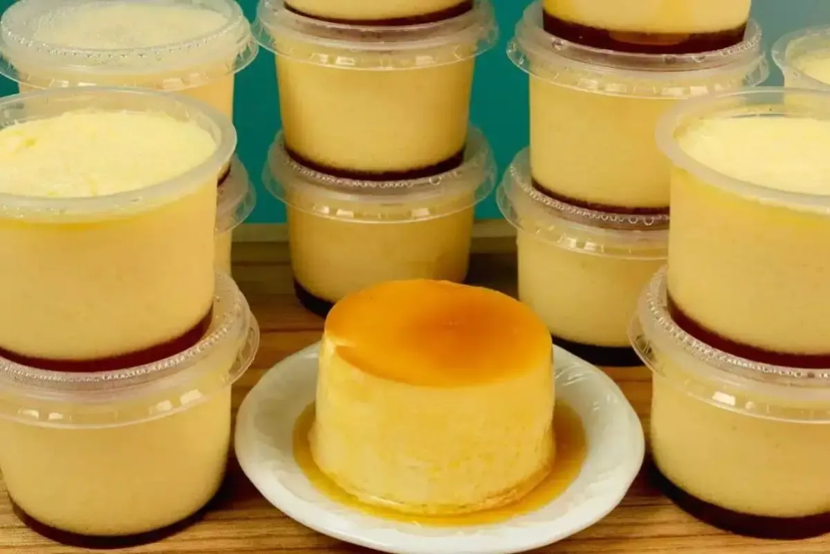 Pudim de Coco no Pote