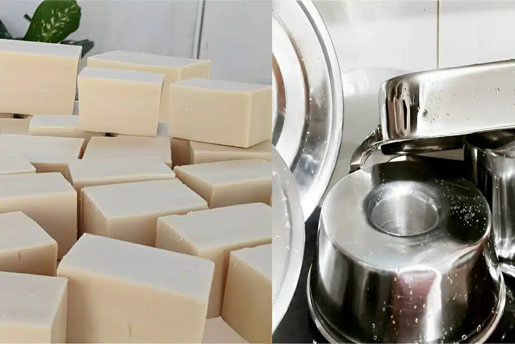 Sabão de bicarbonato caseiro para dar brilho em alumínio