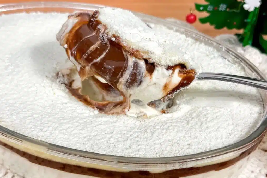 Sobremesa de ninho trufada bem levinha e saborosa