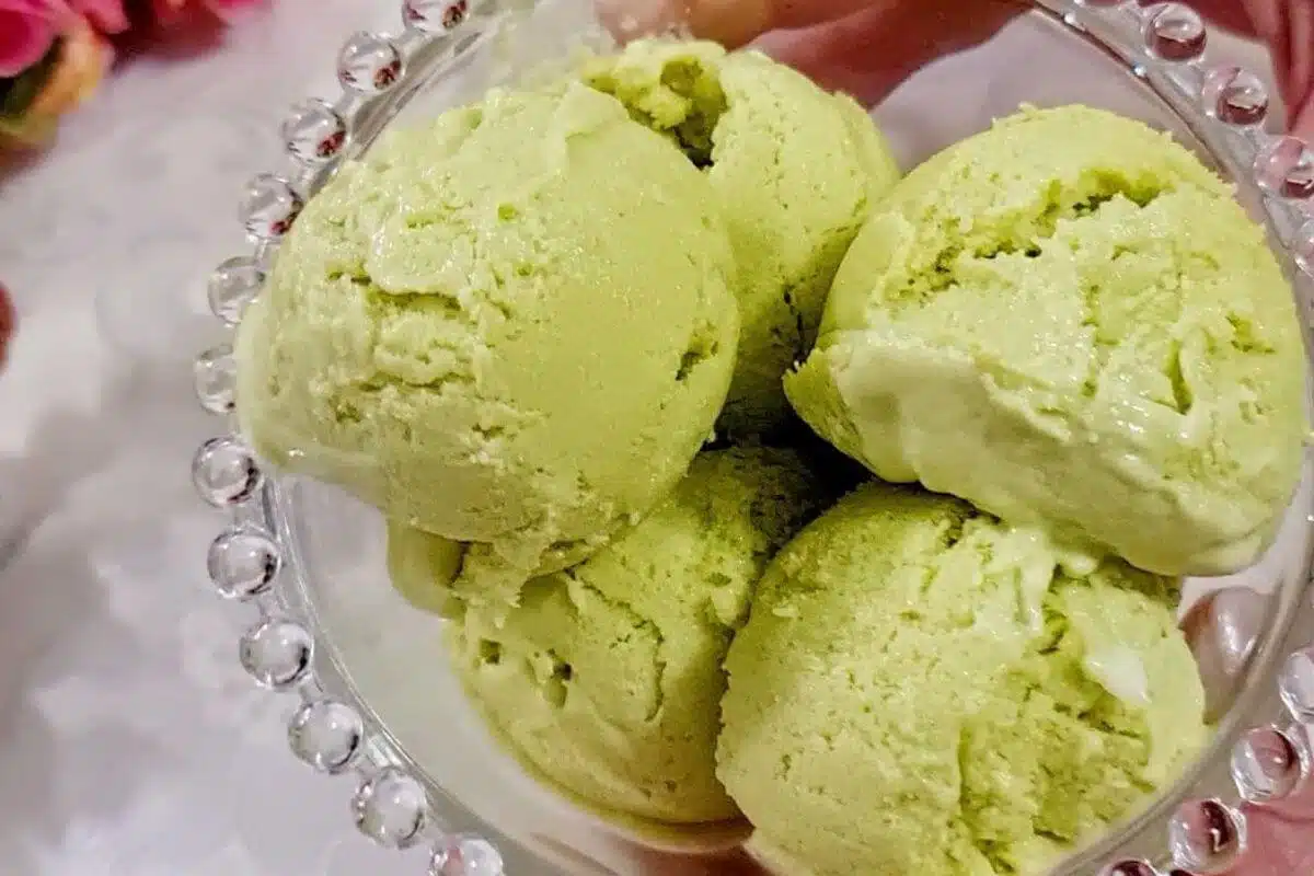 Sorvete de Abacate Delicioso