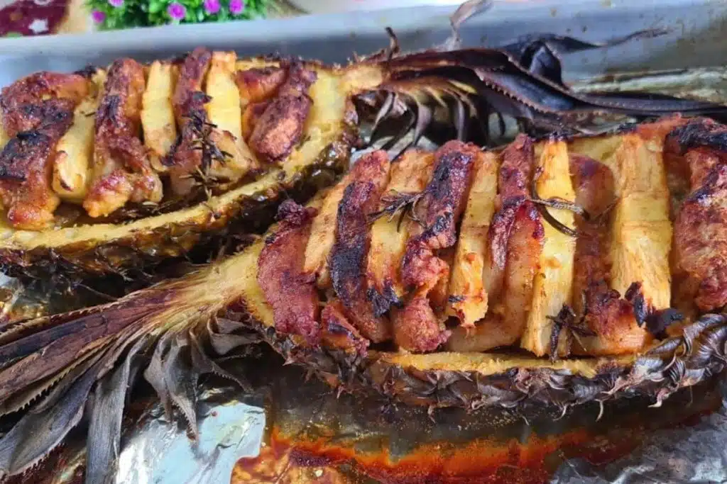 lombo assado no abacaxi