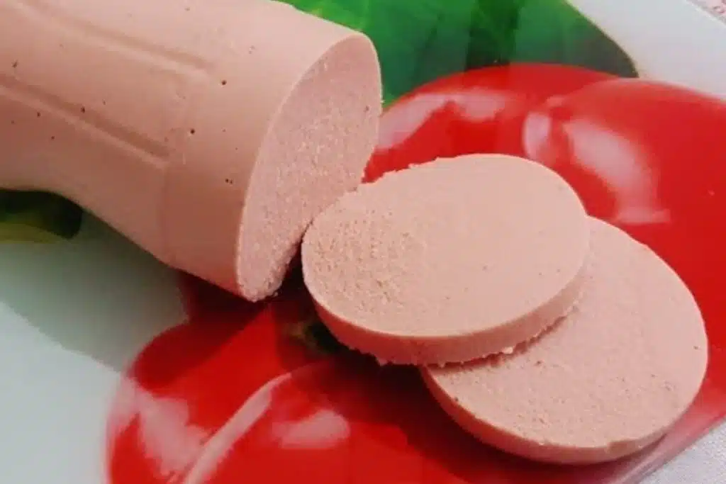 mortadela caseira em garrafa pet