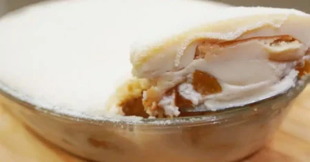 Sobremesa Gelada de Leite Ninho com Pêssego: Uma Doçura Refrescante