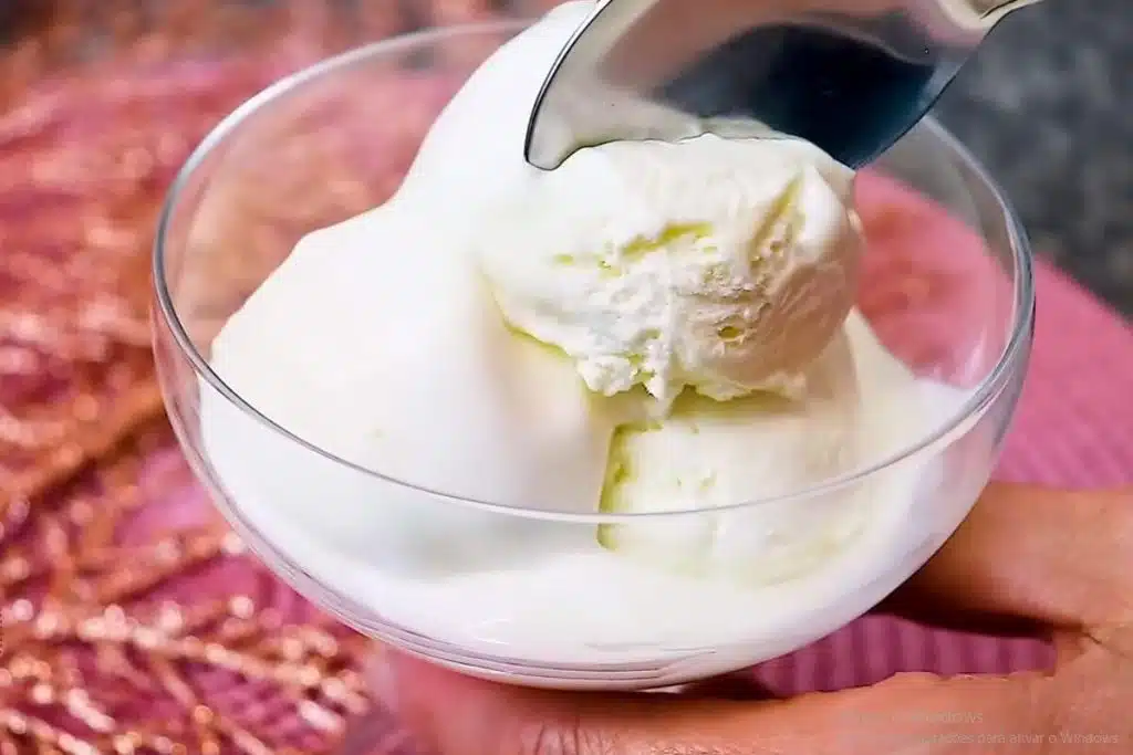 sorvete de leite ninho delicioso